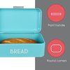 Hds Trading Metal Bread Box, Turquoise ZOR96018